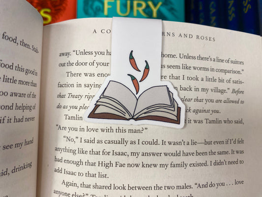 smut magnetic bookmark on page