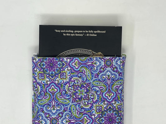 Purple Tile Quilted Book Sleeve Multi-Color 8 x 10 inch