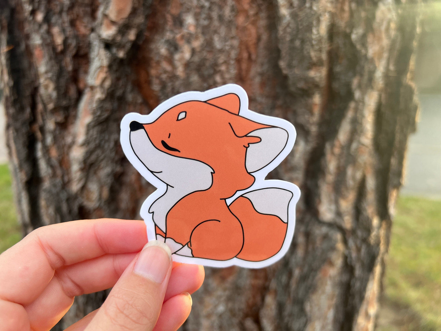 Red fox sticker