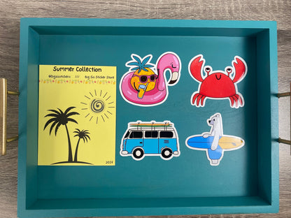 summer sticker collection