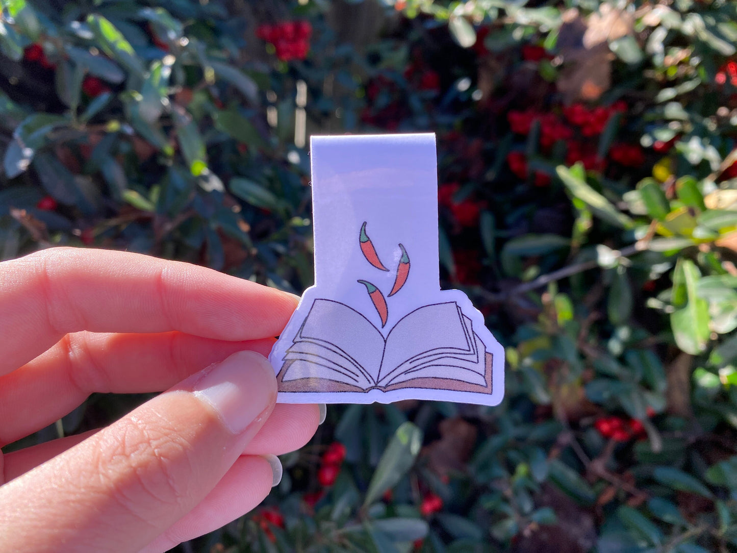 smut magnetic bookmark held