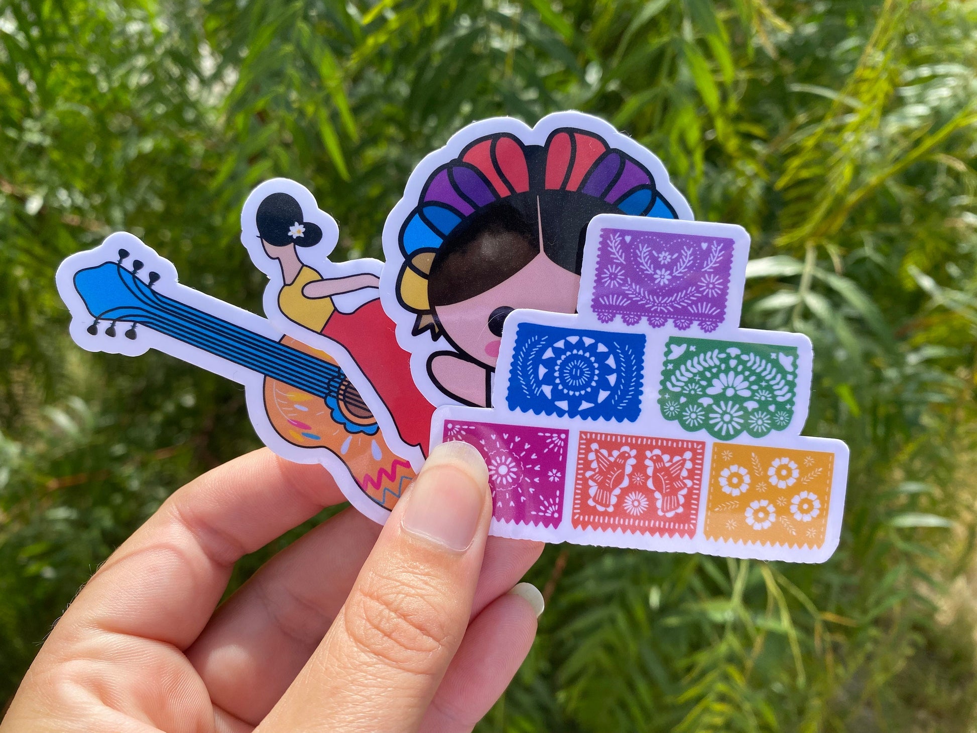 hispanic heritage month collection of stickers