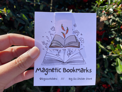 smut magnetic bookmark on backing card
