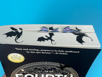 acrylic bookmark in book