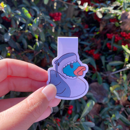 shark rubber duck magnetic bookmark
