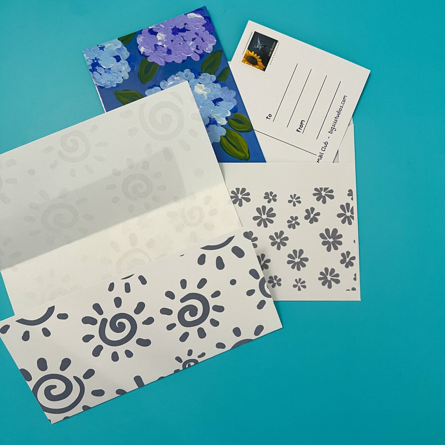 Get One, Give One Monthly Post Card Mail Club Yearly