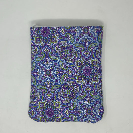 Purple tile quilted book sleeve
